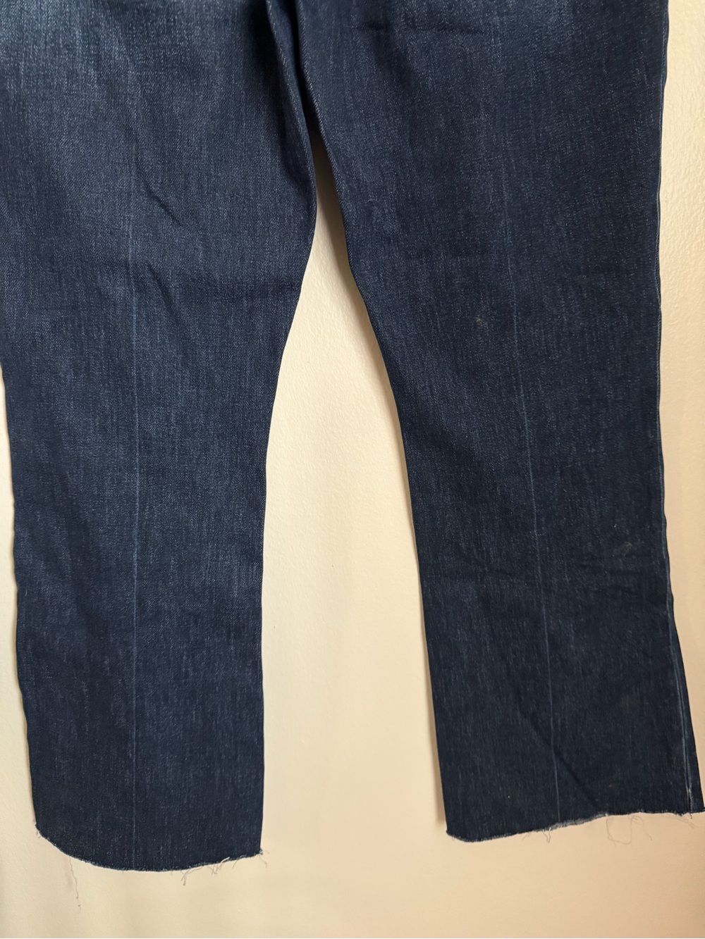 Pistola Lennon High Rise Boot Jean Raw Hem Dark Wash Blue Women Size 31 - Picture 8 of 10
